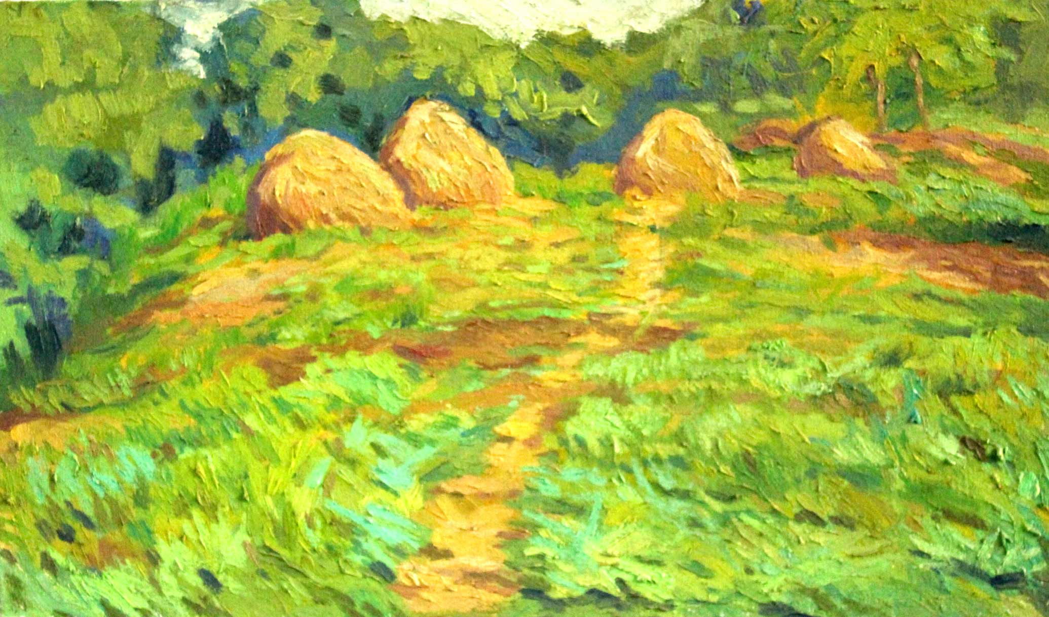 Impression of haystackes